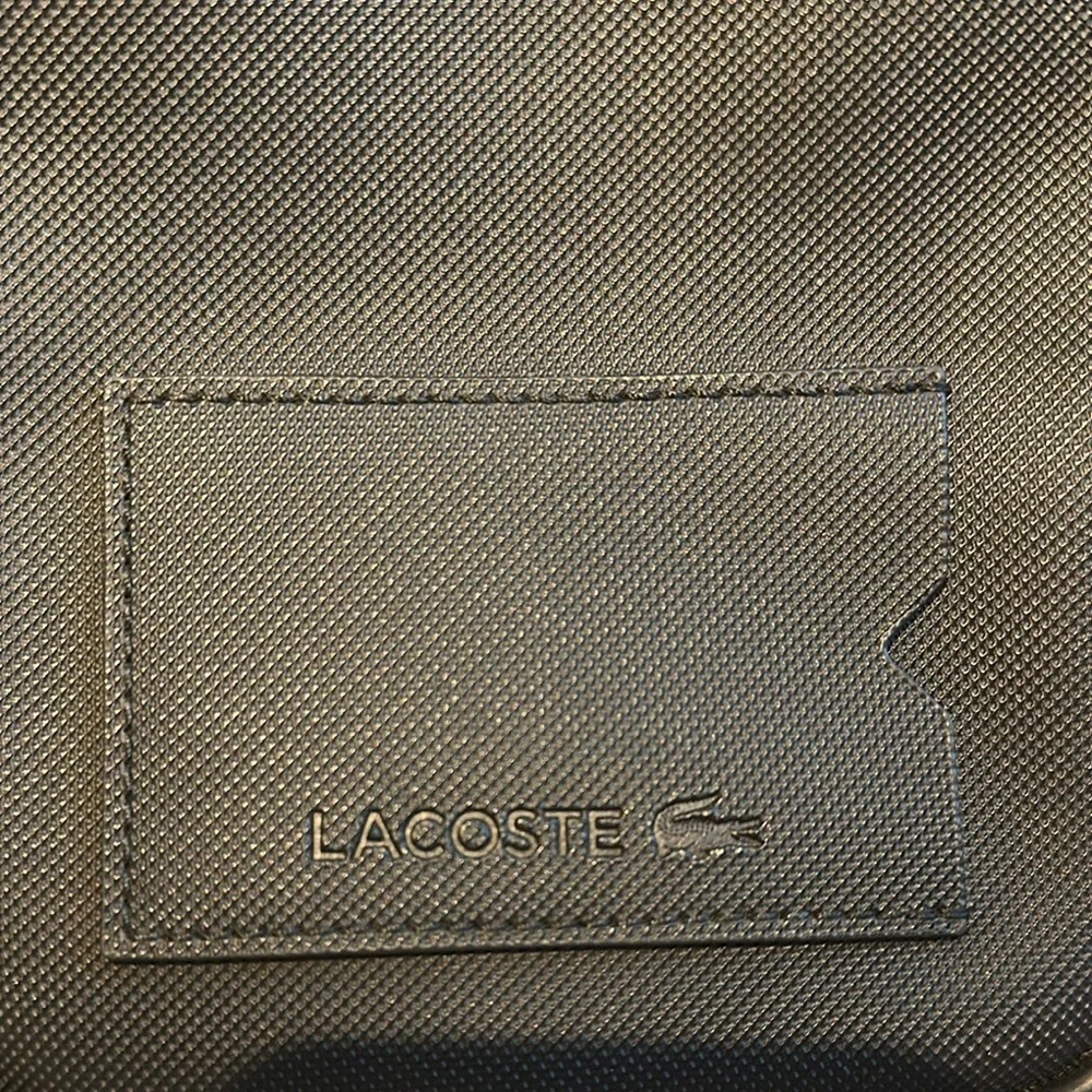 Lacoste Men's Black Messenger Bag